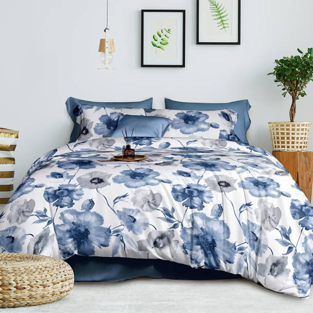 Lanwood Home Liana Oversized Floral 14 Piece Comforter Set & Reviews